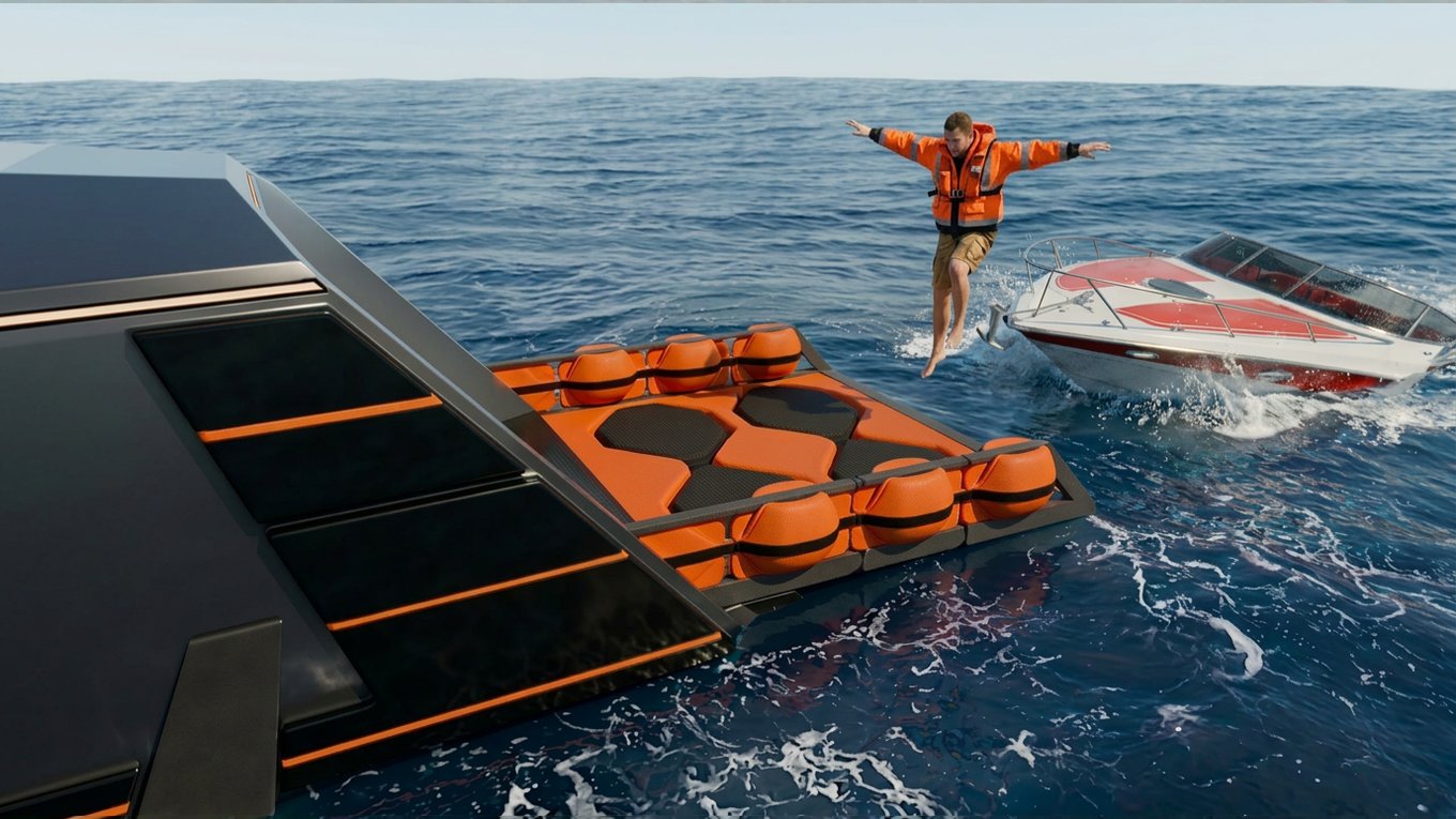 Rescue trampoline